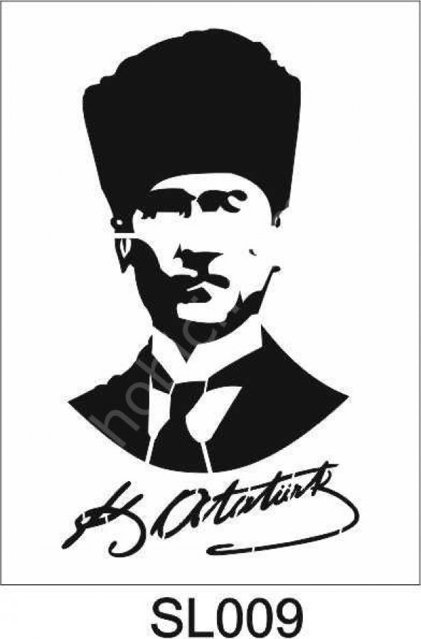 Siluet Desenler Stencil Şablon (21x30) SL-009 ürün görseli