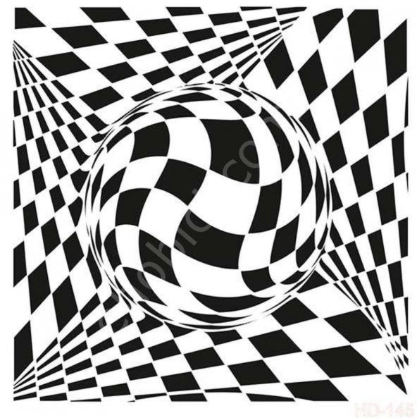 HD145 Cadence Home Dekor Stencil 45x45 ürün görseli