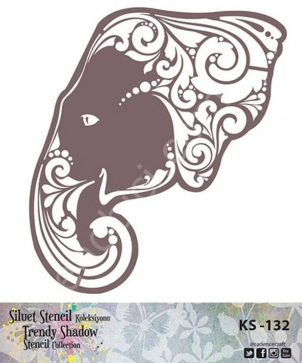 Cadence KS132 Silüet Stencil - Resim 2