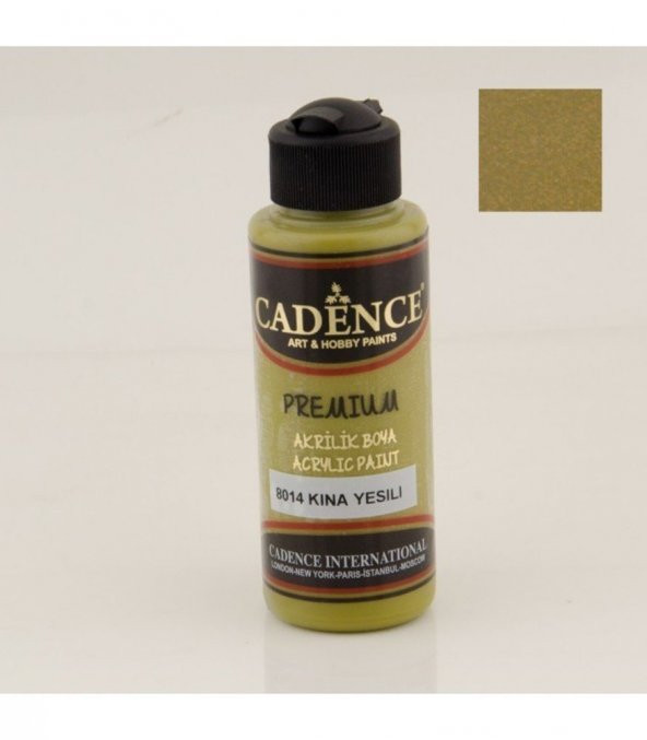 Cadence Akrilik Boya 8014 Kına Yeşili Ahşap Boyası 120ML