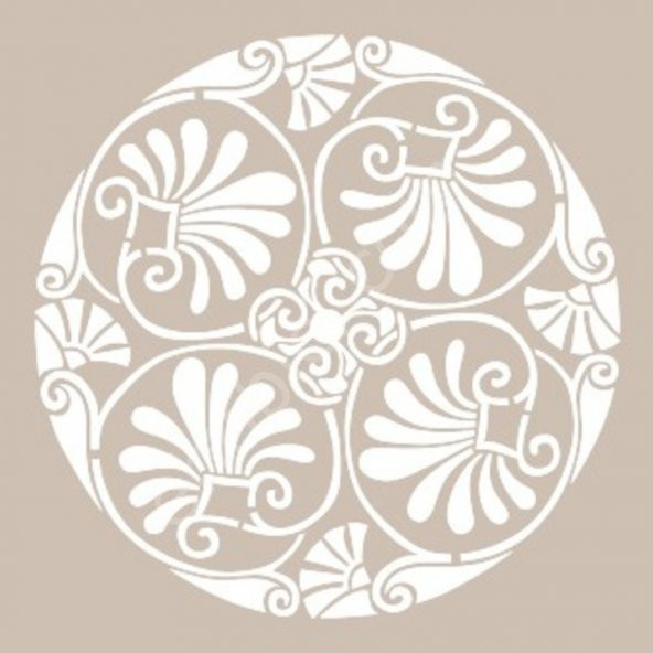 YB68 22x22 Cadence Yuvarlak Seri Stencil - 2