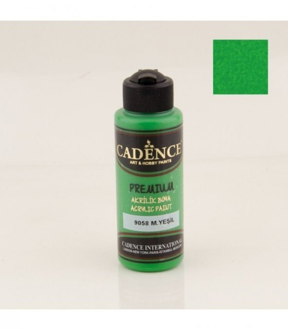 Cadence Akrilik Boya 9058 M. Yeşil Ahşap Boyası 120ML