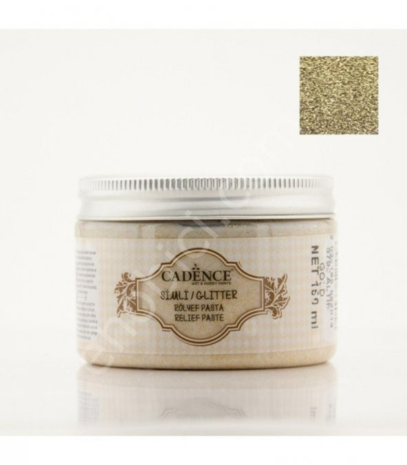 Cadence Simli Rölyef Pasta 150ml 5798 Altın