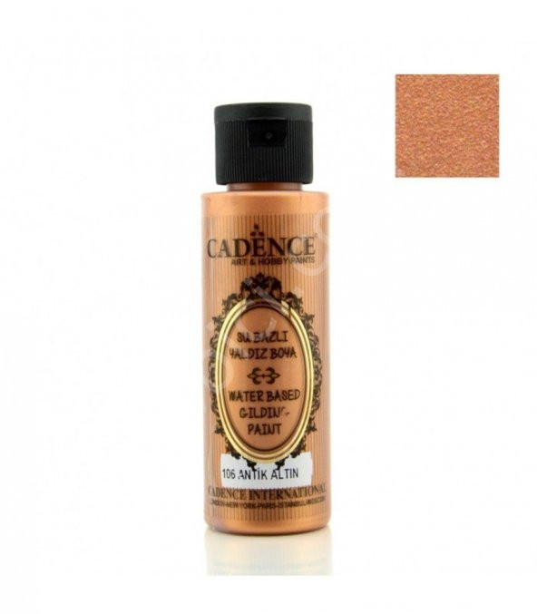 Cadence Su Bazlı Yaldız Boya 106 Antik Altın 70ML