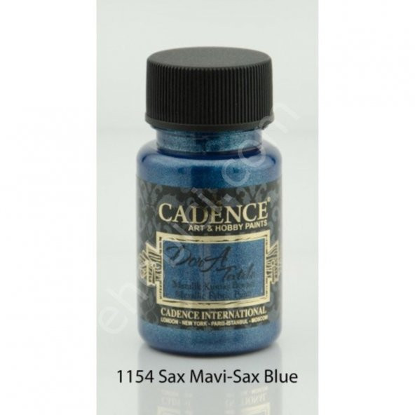 Cadence Dora Metalik Kumaş Boyası 1154 Sax Mavi 50ml