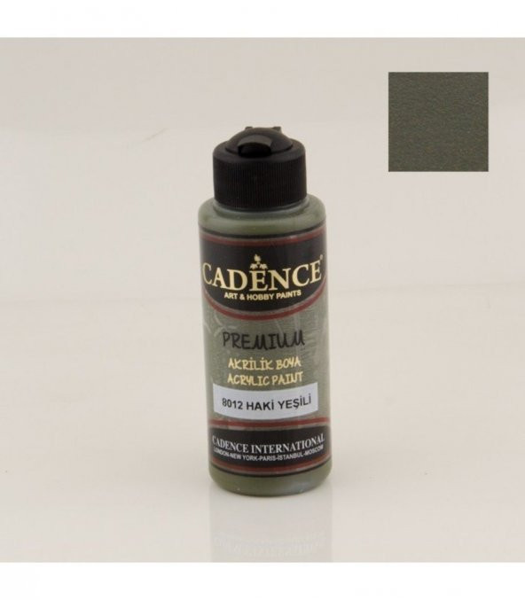 Cadence Akrilik Boya 8012 Haki Yeşili Ahşap Boyası 120ML