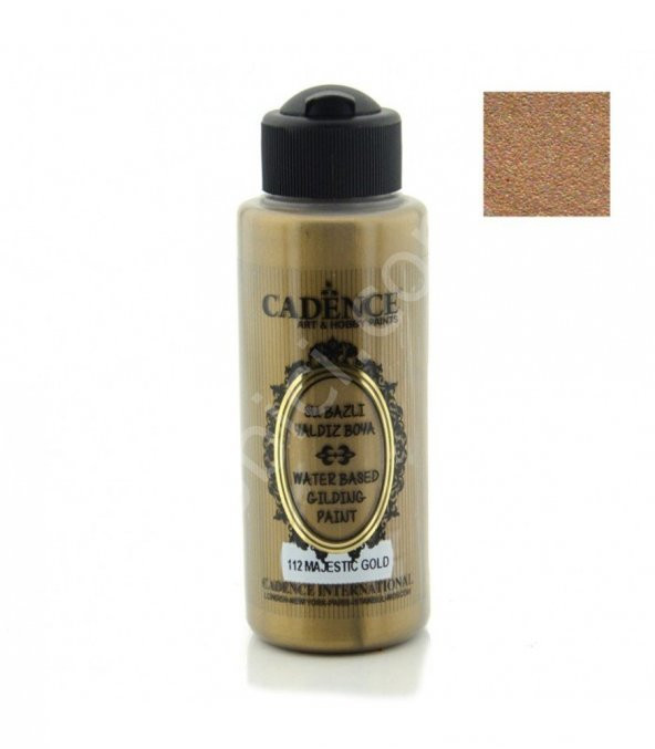 Cadence Su Bazlı Yaldız Boya 112 Majestik Altın 120ML