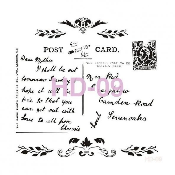 HD09 Cadence Home Dekor Stencil 45x45