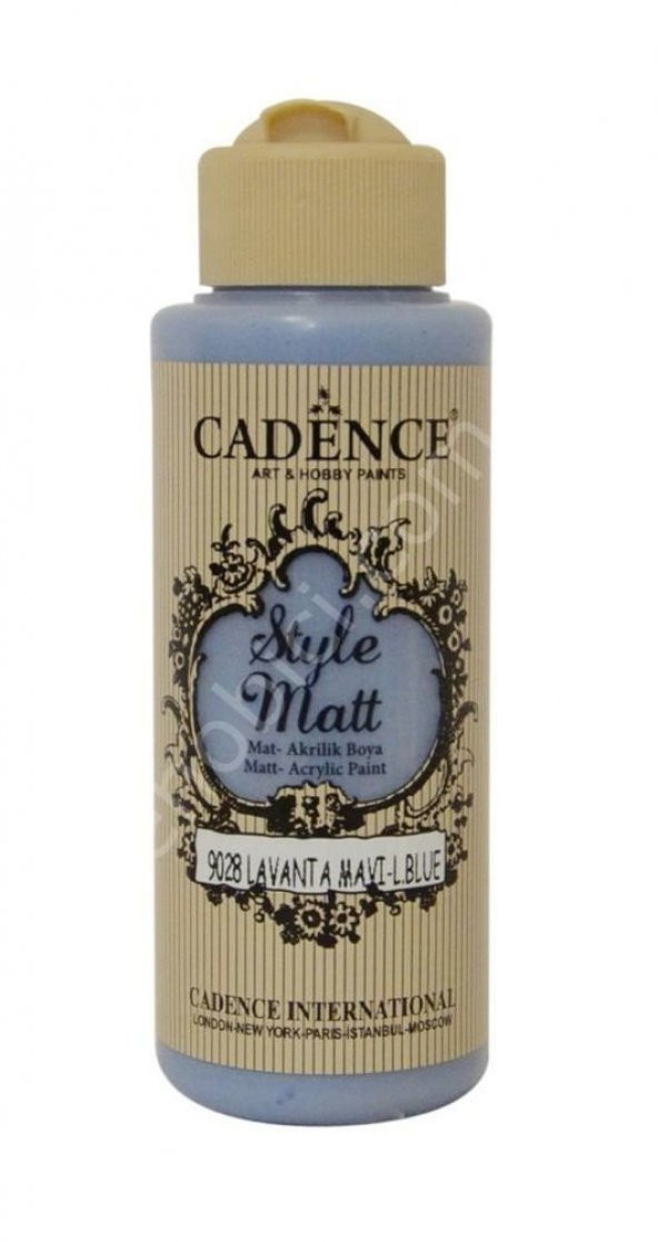 Cadence Style Matt Akrilik Boya S9028 Lavanta Mavi 120ml - Resim 2