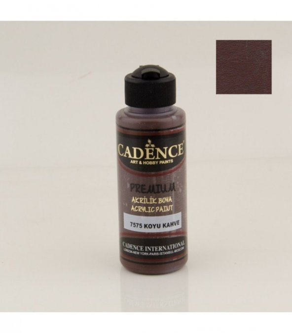 Cadence Akrilik Boya 7575 Koyu Kahve Ahşap Boyası 120ML