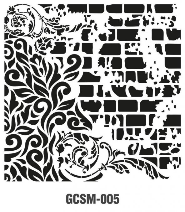 Cadence Grunge Stencil Midi (25x25) GCSM-005 ürün görseli