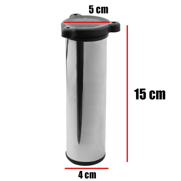 15 Cm Metal Ayarlanabilir Mobilya Kanepe Koltuk Baza Yükseltici Yükseltme Destek Ayağı Krom Ayakları - Resim 5
