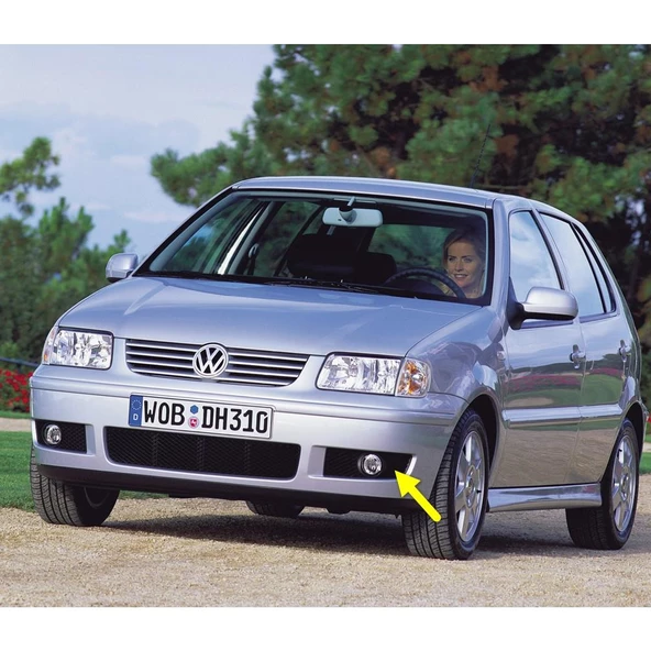 VW Polo HB 2000-2002 Ön Tampon Sol Sis Farı Çerçevesi 6N0853665C