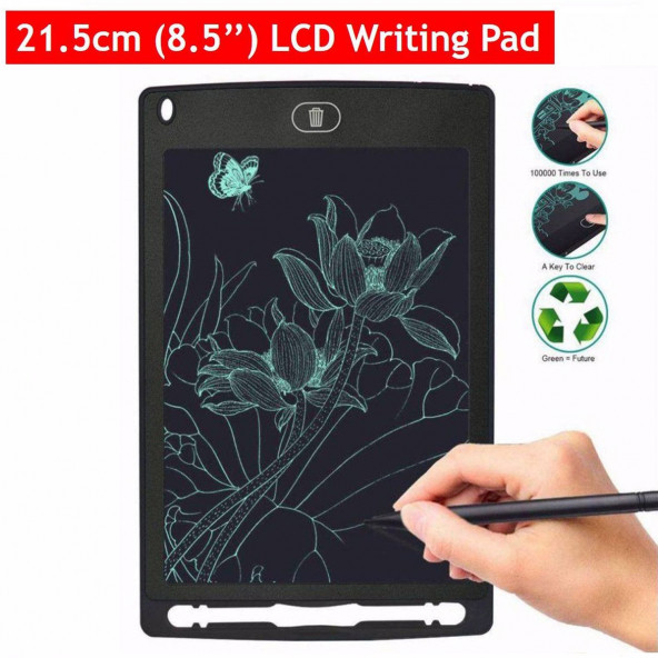 Dijital Kalemli Çizim Yazı Tahtası 8.5 İnç Grafik Not Yazma Eğitim Tableti - 6