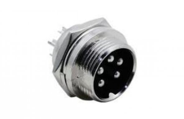M16 5 Pin Konnektör Erkek+Dişi - 2