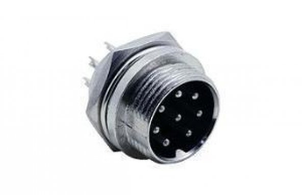 M16 8 Pin Konnektör Erkek+Dişi - 2