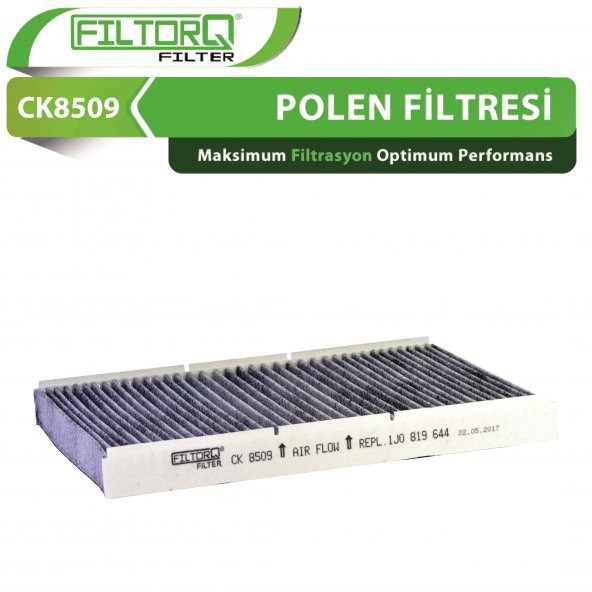 CK8509 Volkswagen NewBeetle 1998-2010 Filtorq Karbonlu Polen Filtresi