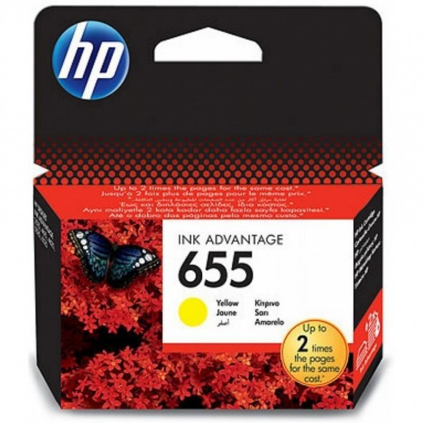 HP 655 SARI RENKLİ KARTUŞ ORJİNAL HP CZ112A