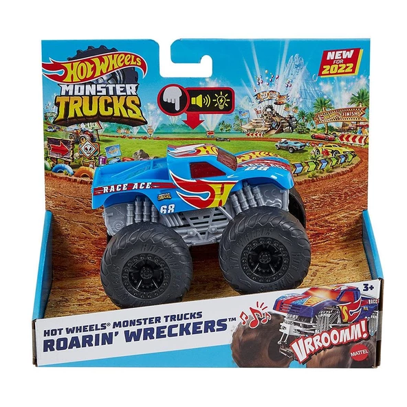 HotWheels Monster Trucks 1:43 Race Ace HDX60 HDX63 Lisanslı Ürün