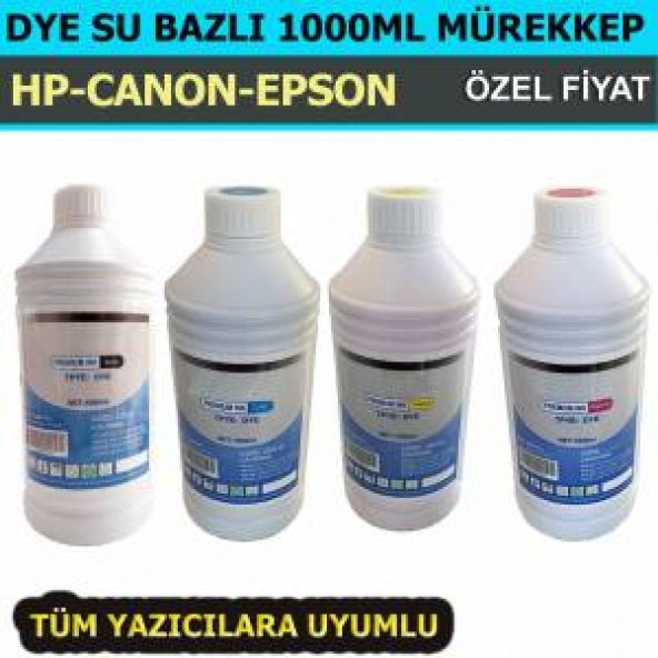 CANON KARTUŞ DOLUM MÜREKKEBİ 4 RENK 1 LİTRE