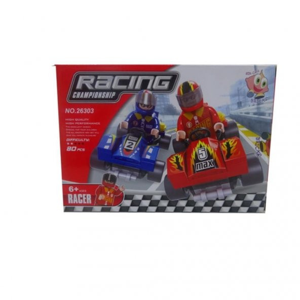 Bricks 80 Parça Racing Yarış Araba Seti 26303