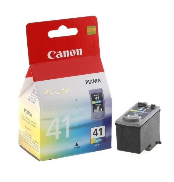 BİTMEYEN KARTUŞLU CANON CL-41 RENKLİ ORJİNAL KARTUŞ FATURALI