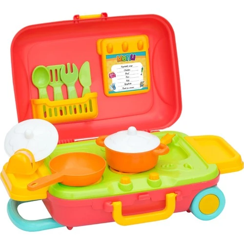 Candy & Ken Mutfak Seti Bavulum - Çek Çek Çantalı Mutfak Seti - Resim 4