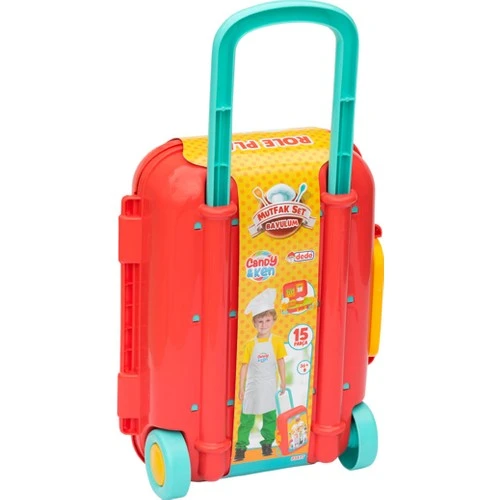 Candy & Ken Mutfak Seti Bavulum - Çek Çek Çantalı Mutfak Seti - Resim 3