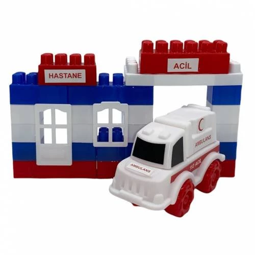 40 Parça Hastane Yapı Blokları Seti Ant Blocks - Hospital