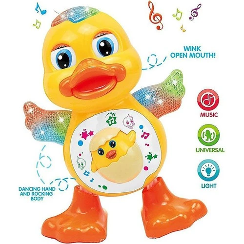 Dansçı Ördek Pilli Işıklı Dans Eden Ördek - Resim 2