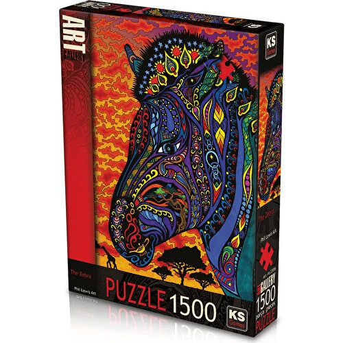 KS Games 1500 Parça Puzzle Zebra Lisanslı Ürün