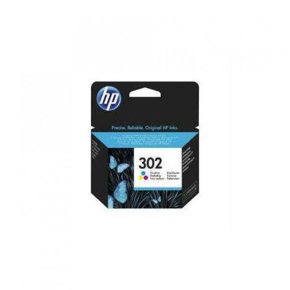 HP 302 KARTUŞ RENKLİ ORJİNAL Deskjet 1110/2130/3630/3830 F6U65AE