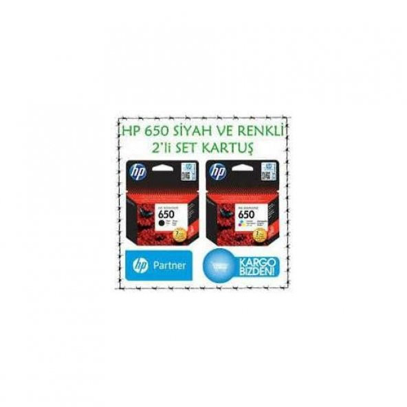 Hp 650 Siyah ve Renkli Orjinal Ücretsiz Kargo
