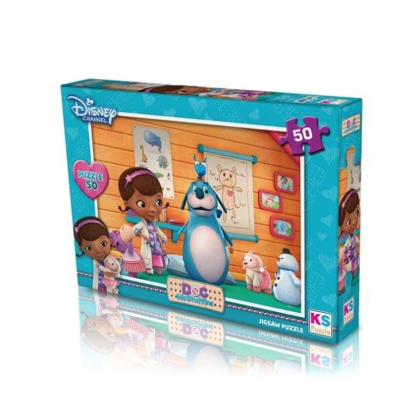 KS Games Puzzle 50 Parça Doc Mc Stuffins Puzzle Lisanslı Ürün