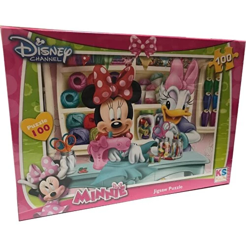 Ks Games Minnie Mouse Çocuk Puzzle 100 Parça 34x48 cm - 2