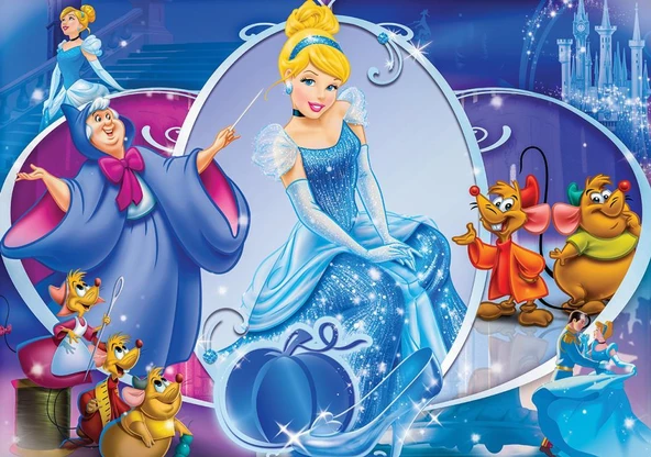 KS Games Puzzle 100 Parça Cinderella Puzzle Lisanslı Ürün