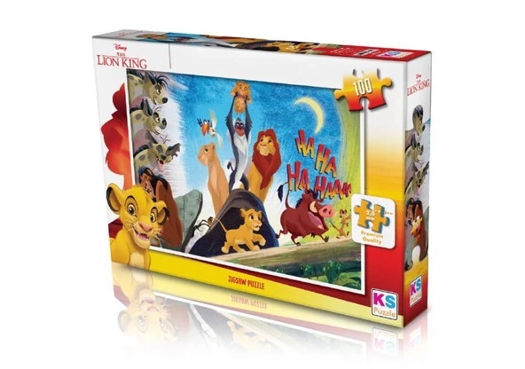 KS Games Puzzle 100 Parça The Lion King Puzzle Lisanslı Ürün ürün görseli 1