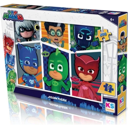 KS Games 200 Parça Puzzle PJ Mask Lisanslı Ürün