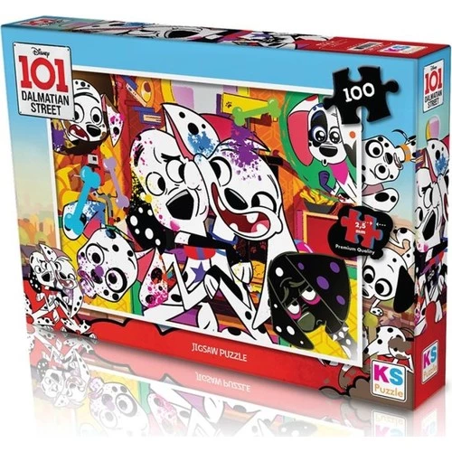 KS Games 100 Parça Puzzle 101 Dalmatian Street Lisanslı Ürün - 2
