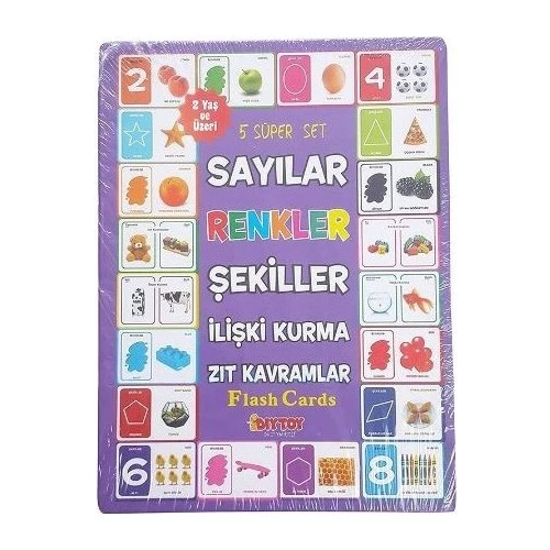 Sayılar, Renkler, Şekiller, İlişki Kurma, Zıt Kavramlar Orijinal