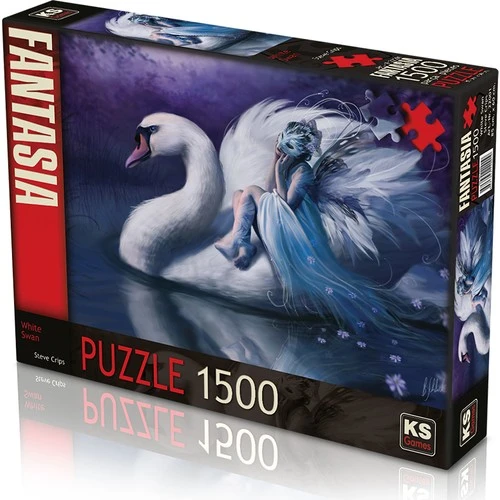 KS Games 1500 Parça Puzzle White Swan Lisanslı Ürün ürün görseli 1