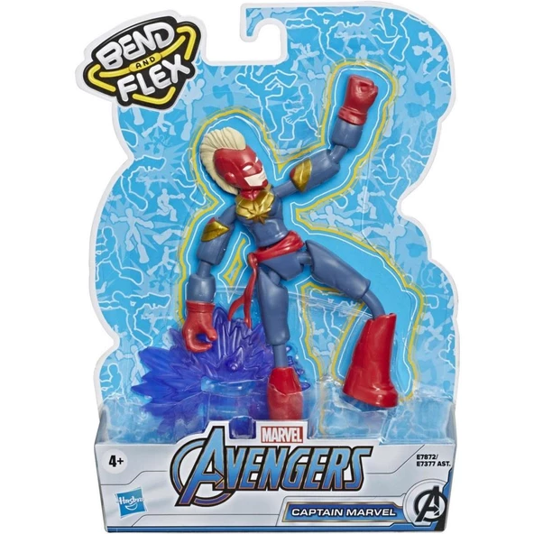 Marvel Avengers Bend & Flex Captain Marvel Figür Lisanslı Ürün - 2