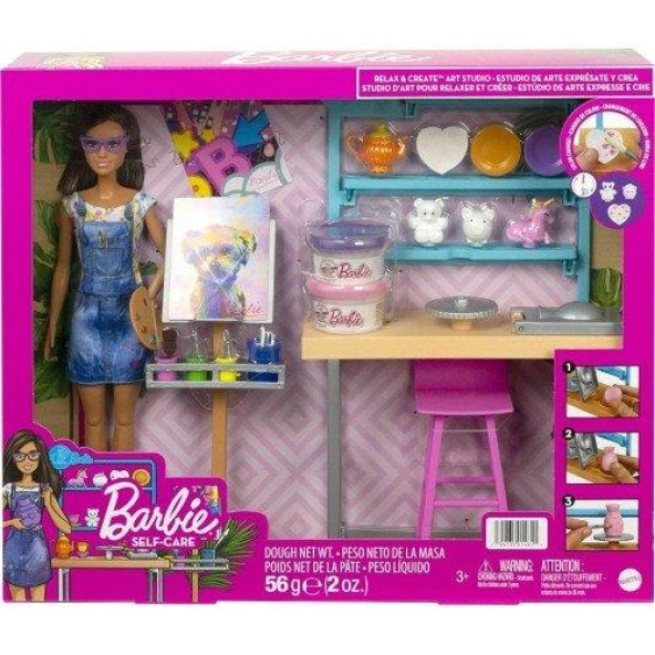 Barbie Welness Işıltı Dolu Sanat Atölyesi HCM85 Lisanslı Ürün - Resim 2