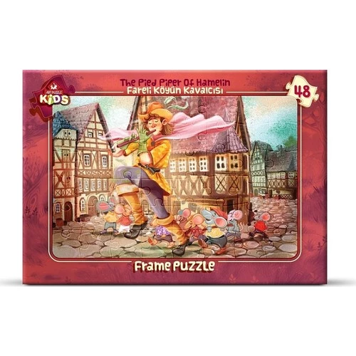 Art Puzzle 48 Parça Fareli Köyün Kavalcısı