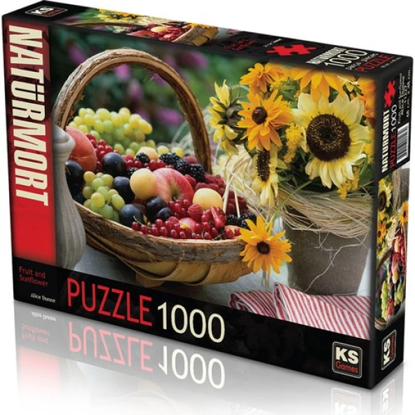 KS Games Puzzle 1000 Parça Fruıt And Sunflower Puzzle Lisanslı Ürün