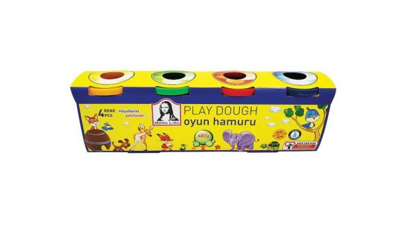 Südor Oyun Hamuru Monalisa 4 Renk 4X120 Gr Ücretsiz Kargo