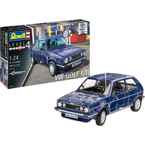 Revell Model VolksWagen Golf GTI 1:24 Lisanslı Ürün