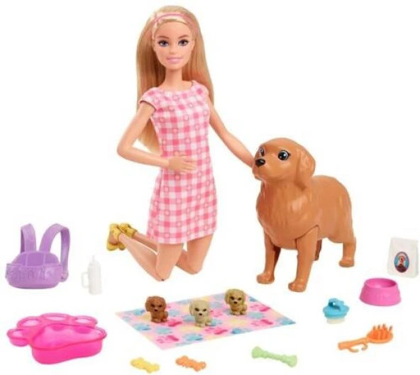 Barbie ve Yeni Doğan Köpekler HCK75 Lisanslı Ürün