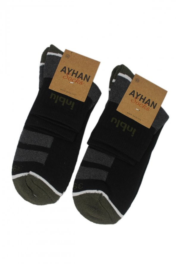 Ayhan Asorti Çift Tabanlı Erkek Soket Çorap Adet - 2
