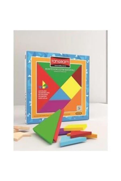 Redka Renkli Tangram 7 li Montessori Eğitim Materyali - Resim 3